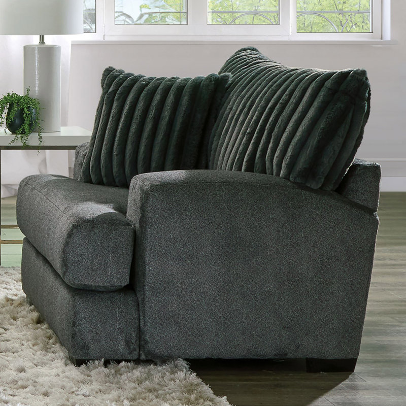 Fauteuil d'appoint yahne, Gris chenille