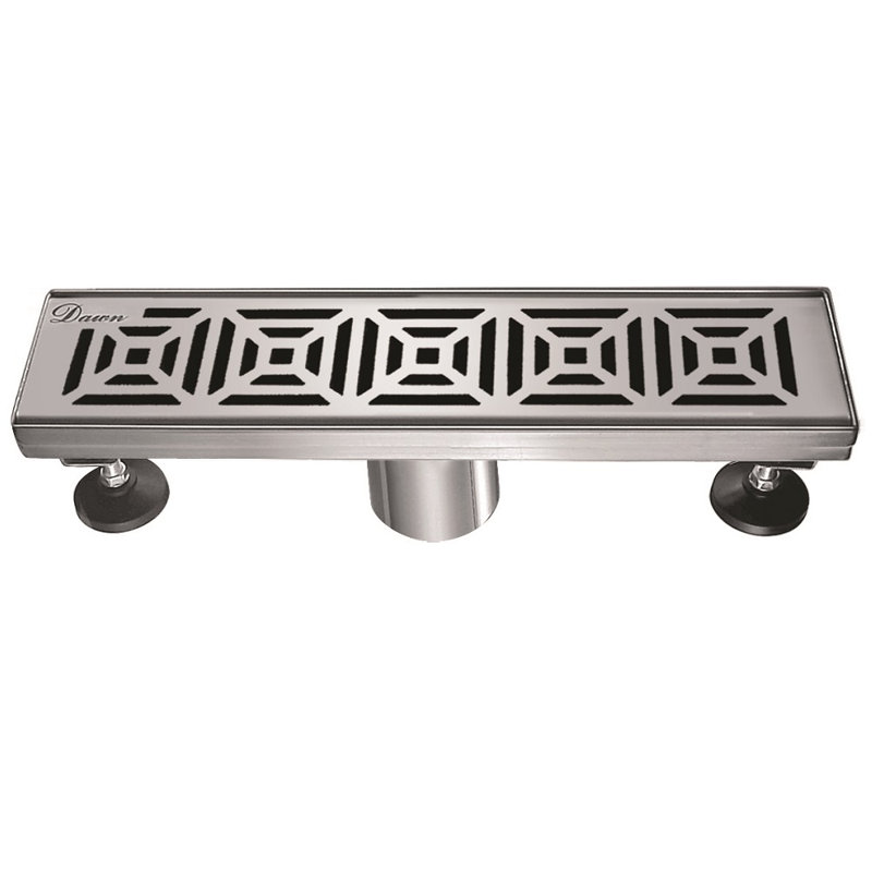 Mamore River Series 12 Inch Long Stainless Steel Linear Floor Shower Drain