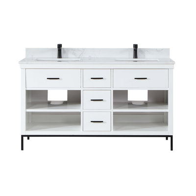Kesia 60'' Double Bathroom Vanity