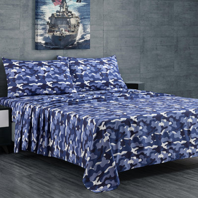 Microfiber Camouflage Sheet Set