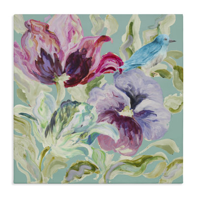 Toile Lyrical Garden Strokes, design par Lanie Loreth