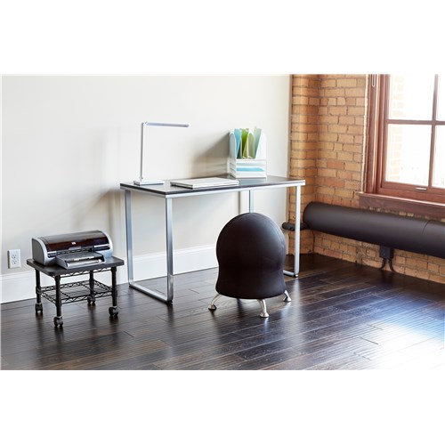 Vamp LED Flexible Neck 16.75" Table Lamp, Black