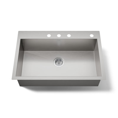 Vault™ 33" L x 22" W Top Mount/Under Mount Large Single Bowl Kitchen Sink