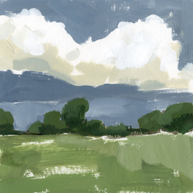 Spring Meadow Study II, H 36 po x l 36 po x P 1,25 po