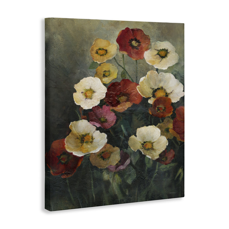 «Poppies at Dawn», toile par Carol Robinson, H 40 po x l 30 po