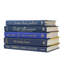 Modern Denim & Gold Book Stack, S/5