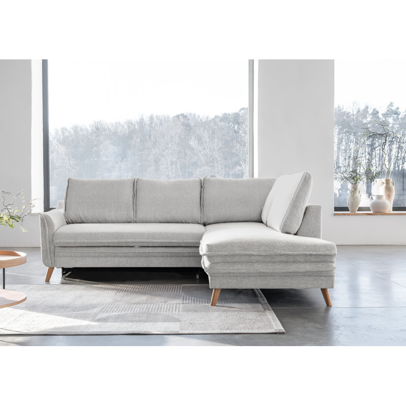 Charming Charlie Limited 6 Seater Sofa Bed, Beige, Right facing