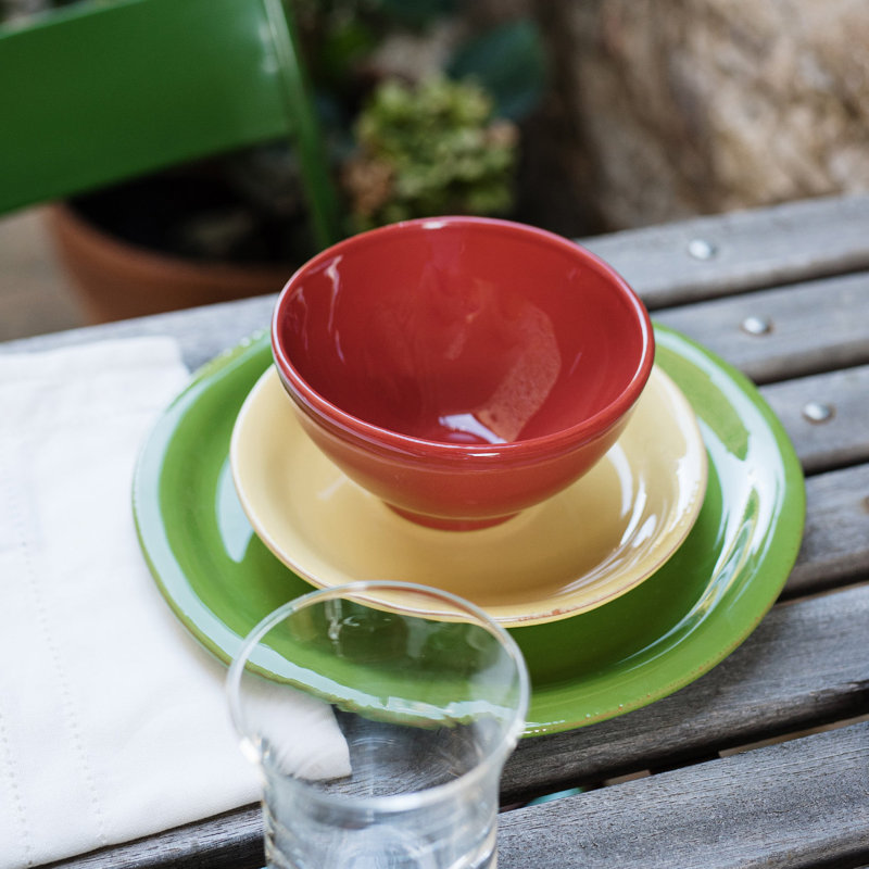 Assiette plate Cucina Fresca, Pistache