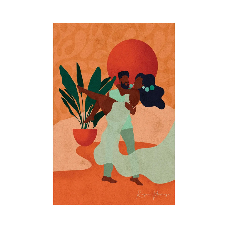 Lifted In Love by Reyna Noriega - Painting on Canvas, Wrapped Canvas, 30.48 cm H x 45.72 cm W