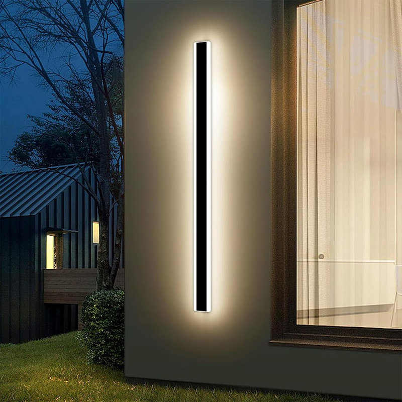 Applique murale à DEL en aluminium Jeramie, H 39,40 po x l 3,54 po x P 2,76 po