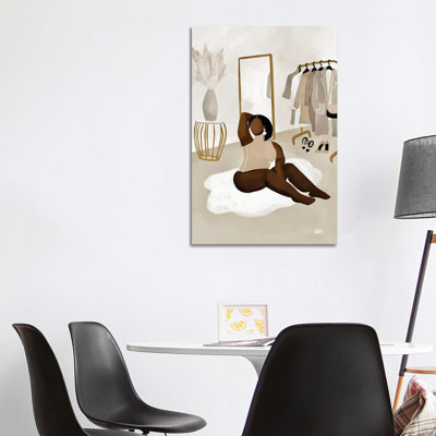 Dena 1 Piece Wall Art on Canvas