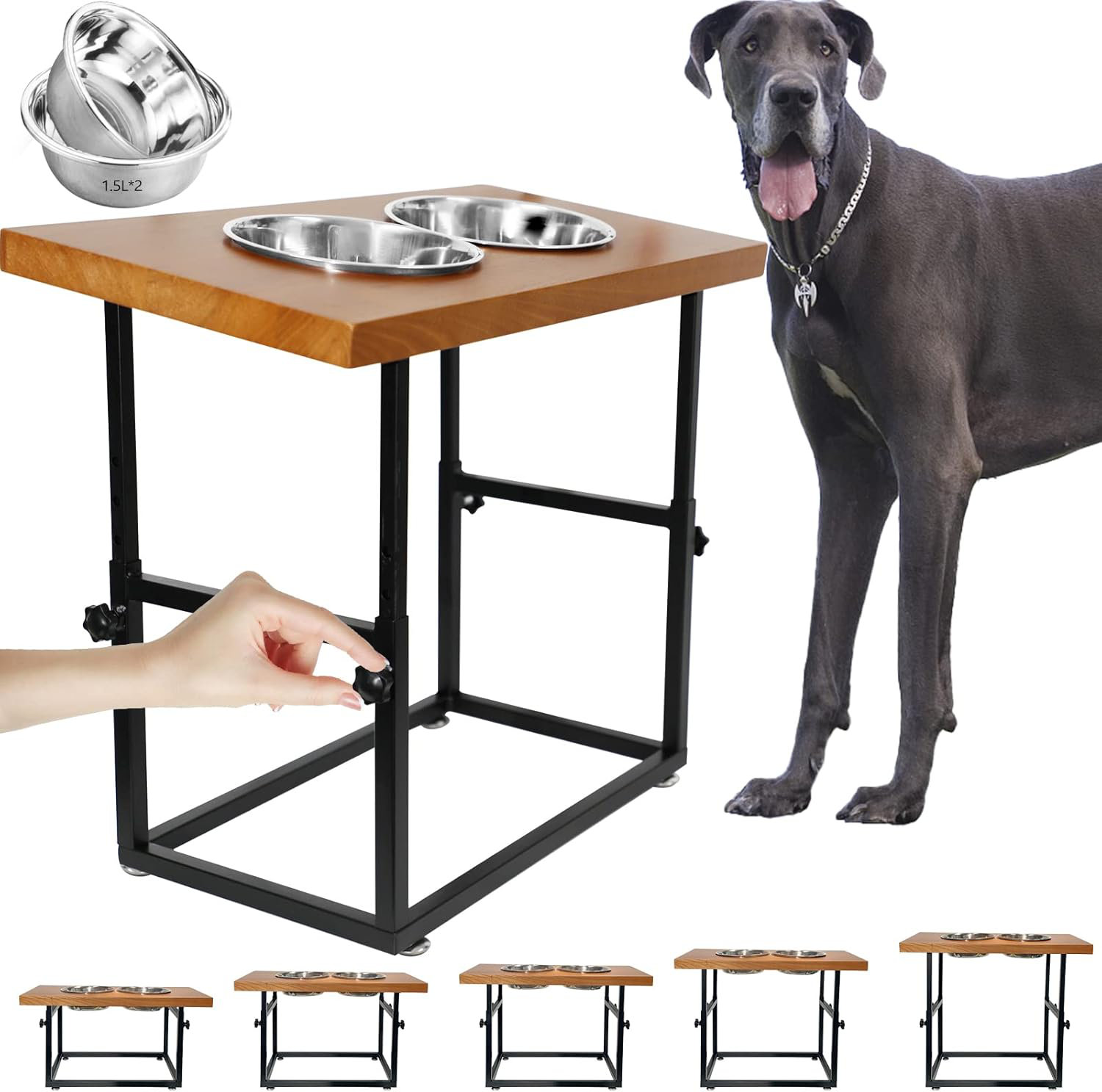 Raised Dog Food Great Dane Feeding Stands Single Raised Dog