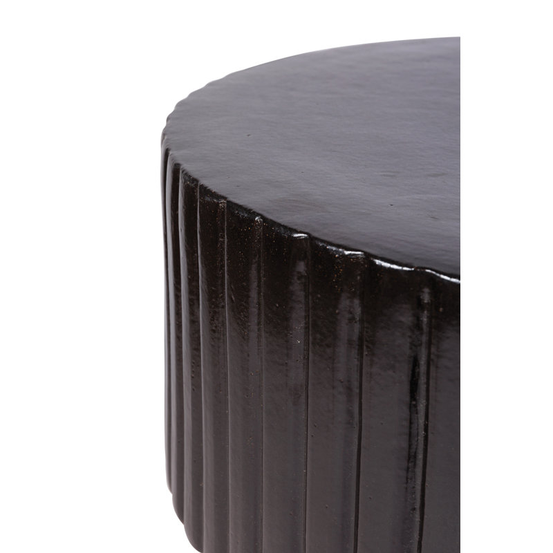 Table d'appoint Flute, Fer semi-lustré