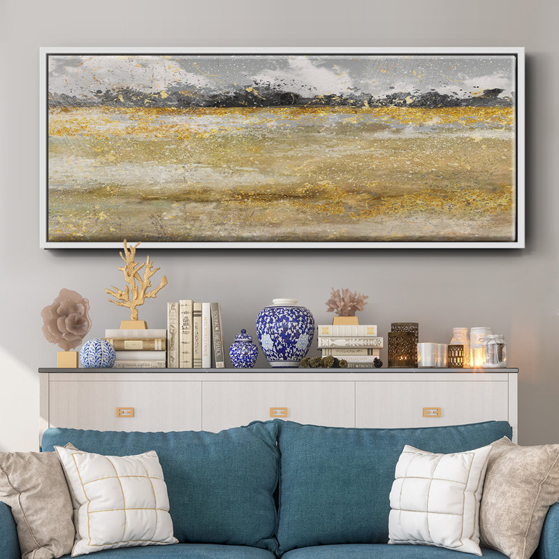 Meadow Shimmer I - toile encadrée, H 24 po x l 60 po
