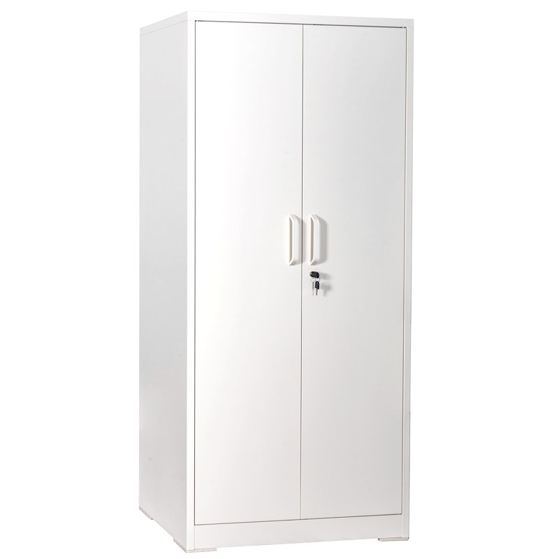 Container Furniture Direct Ironclad 71" Metal Storage Cabinet With Locking Doors And 4 Adjustable Shelves, Heavy-Duty Steel Cabinet For Garage, Laundry, Office