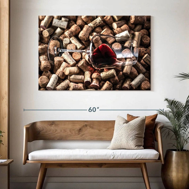 Yarlin Red Wine Corks, 32" H x 48" W