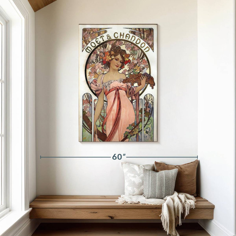 Yarlin Moet And Chandon White Star, 45" H x 30" W