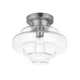 Hopson Single Light Glass Flush Mount