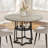Round Dining Table For 4, 38.6 Inch Wood Dining Room Table With Storage Shelf-1361399932