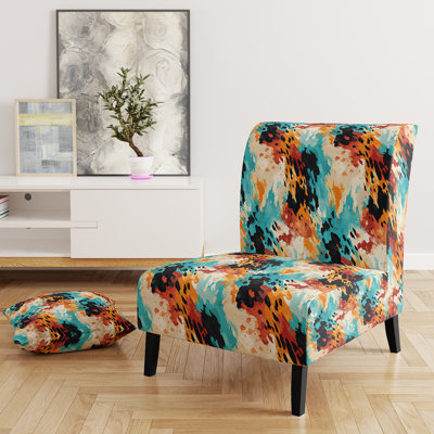 Fauteuil de chambre rembourré Glam Artistic Expression Tell And Black