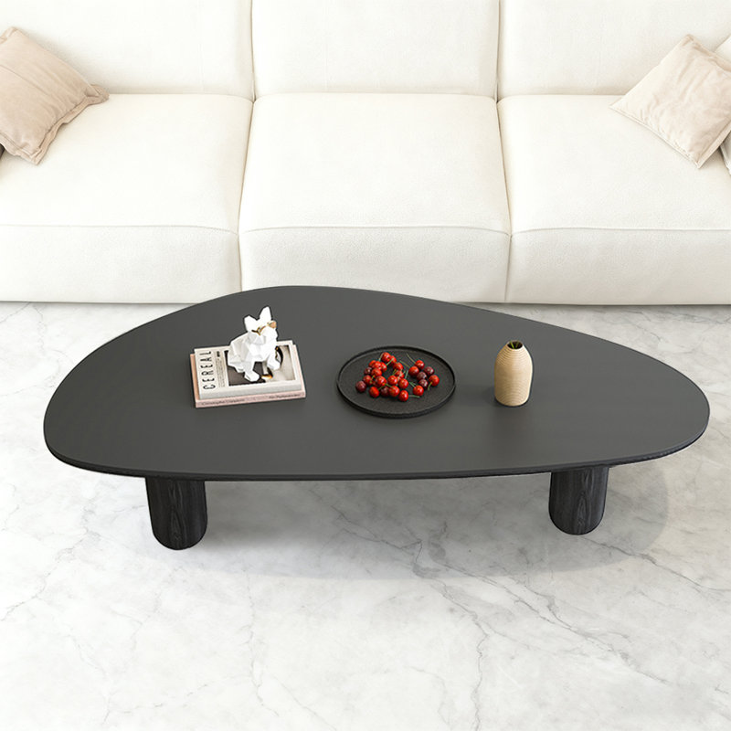 Table basse moderne, simple et créative, Noir, H 15,35 po x L 50,79 po x l 27,17 po
