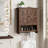 23" W Wall Mounted Bathroom Cabinet with 2 Doors and Open Shelf-1162244122