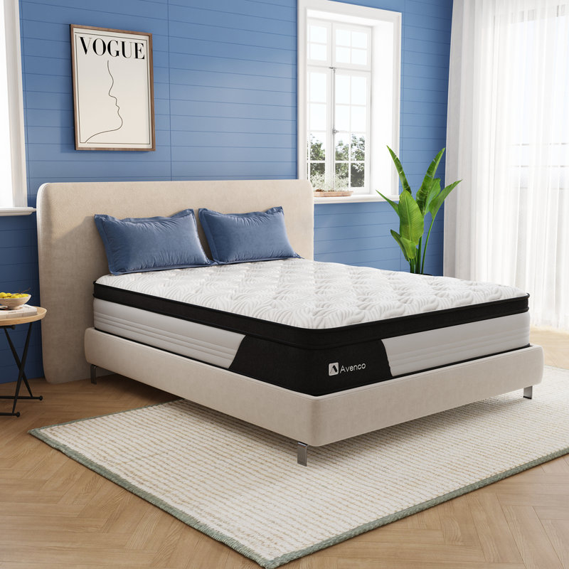 Avenco 10"/12" Medium Cooling Memory Foam Hybrid Mattress, CertiPUR-US, OEKO-TEX Certified, Full, 10"