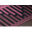 Tapis réversible tissé à la main à rayures noires et zigzag Haysville-40796425