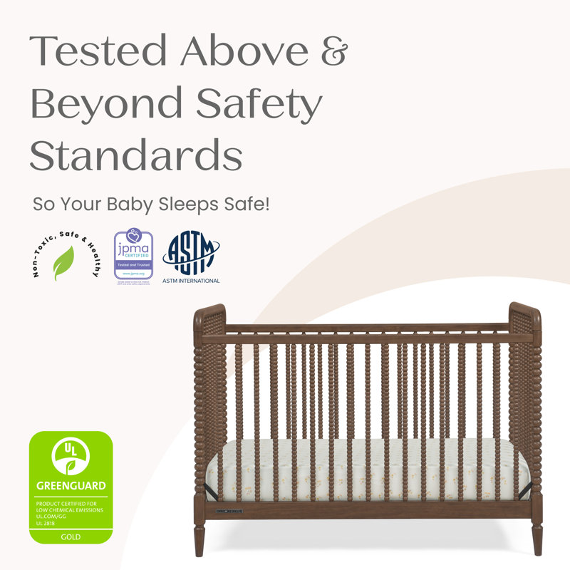 Saint 4-in-1 Convertible Crib, Teak Brown, Crib
