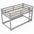 Twin Over Twin Floor Bunk Bed With Ladder-31328548