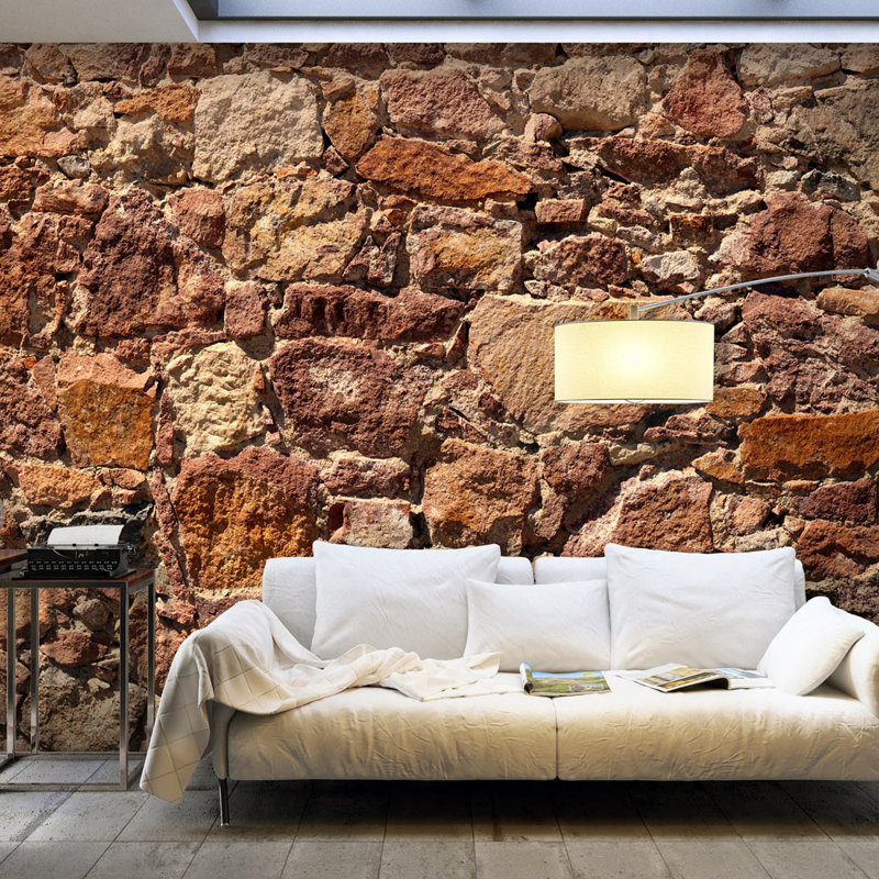 Eaddie 3D Embossed Matte Peel & Stick Mural, 392 cm x 280 cm