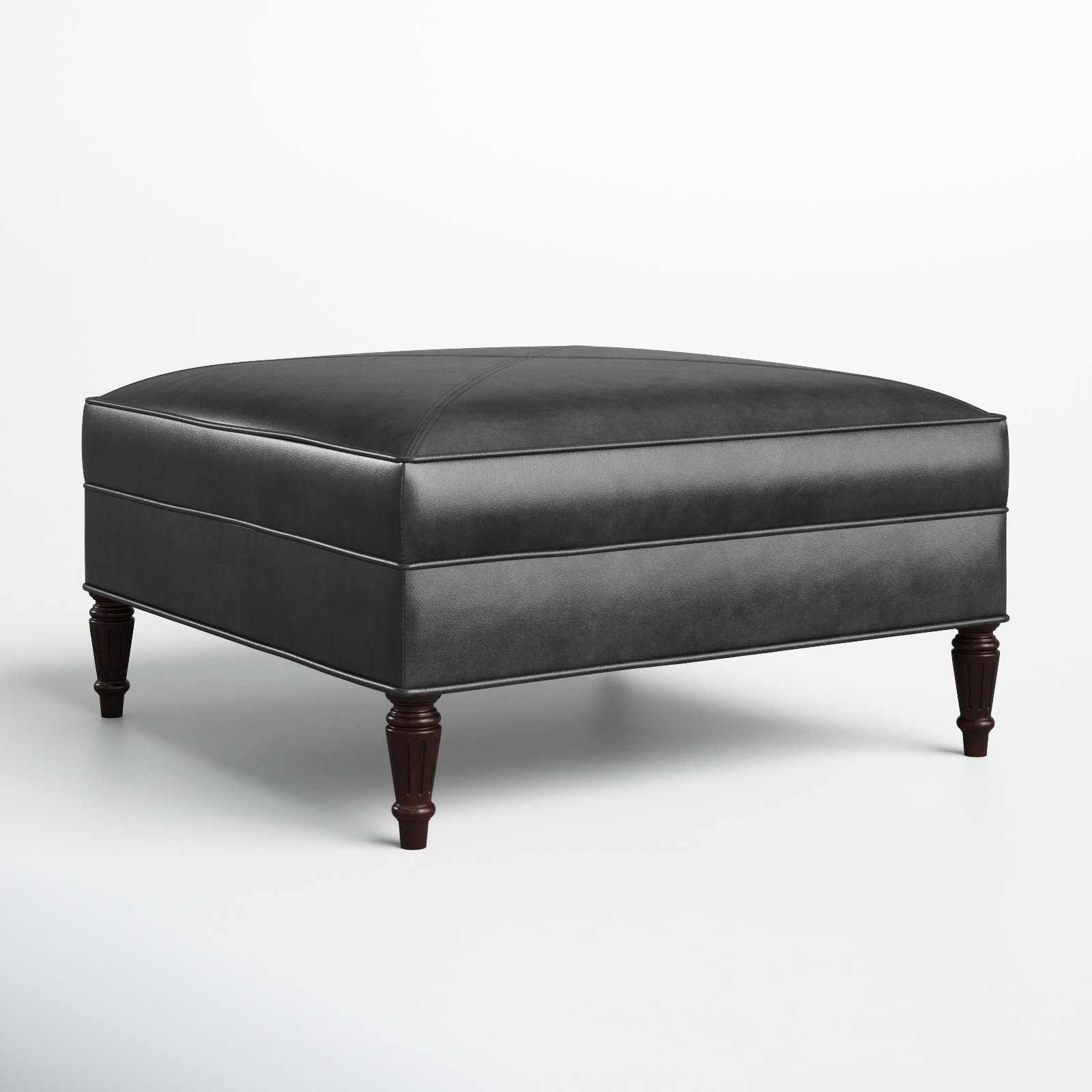 Etta Leather Ottoman