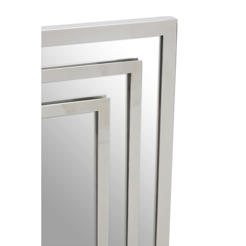 Polaris Metal Flat Wall Mirror