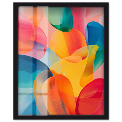 «Whispering Hues I Living Room Art Shadowbox Print» par Art Remedy