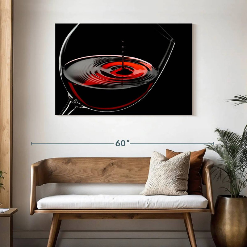Yarlin Aromatic Red Wine, 30" H x 45" W