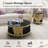 2 - Piece Glass Top Living Room Table Set-108053291-108053292