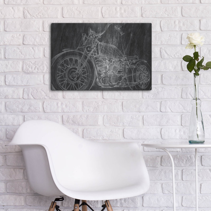 "Moto, croquis mécaniques II" par Ethan Harper, H 16 po x l 24 po