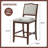 Counter Height Bar Stools Set Of 2 - Rustic 2 Pack Bar Stools With Rubber Wood Frame (No Including  Table)-623385951