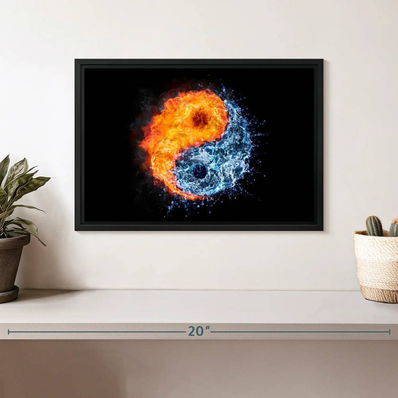 Yin Yang Elements, 9" H x 13" W
