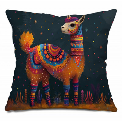 Coussin en coton réversible