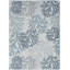 Tapis bleu / gris en polypropylène tissé à la machine Rectangle Alna-1436072896
