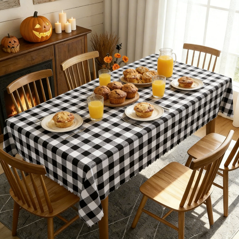 Nappe à carreaux, L 86,61 po x l 59,84 po
