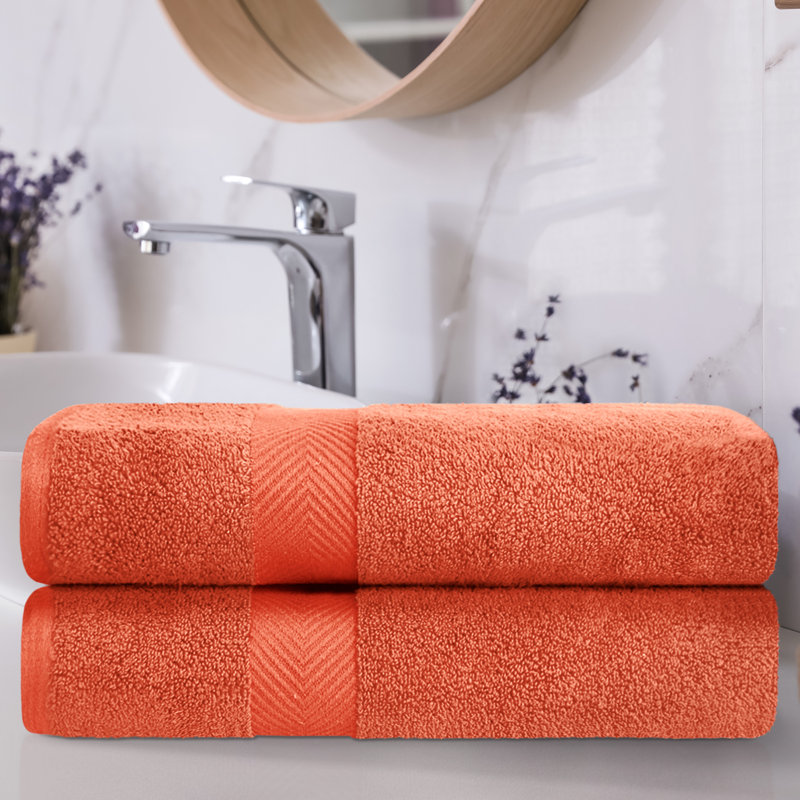 Drap de bain 100% coton Blue Nile Mills, Orange brique