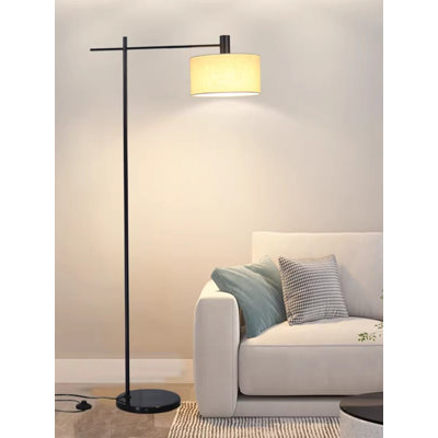 Modern minimalist style hardware, fabric, and marble floor lamp