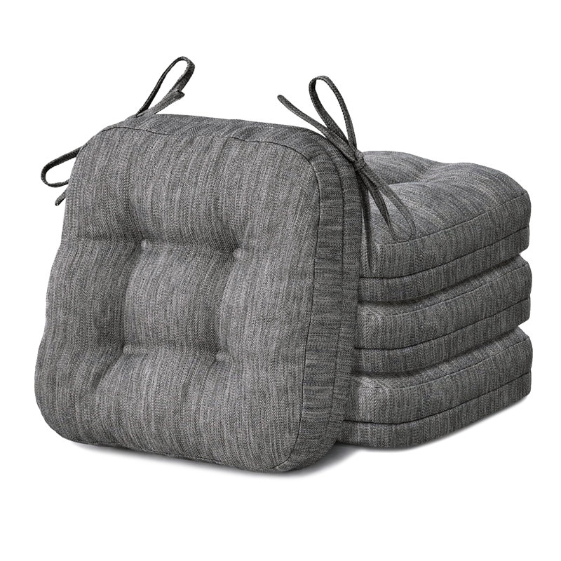 Coussin de chaise de salle à manger d'intérieur 3,7 po Ireneo, Gris
