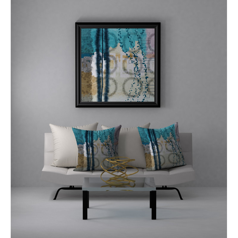 Coussin décoratif carrée renommée, 20 po x 20 po