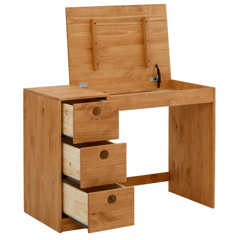 Diepreye Solid Wood Writing Desk, Walnut