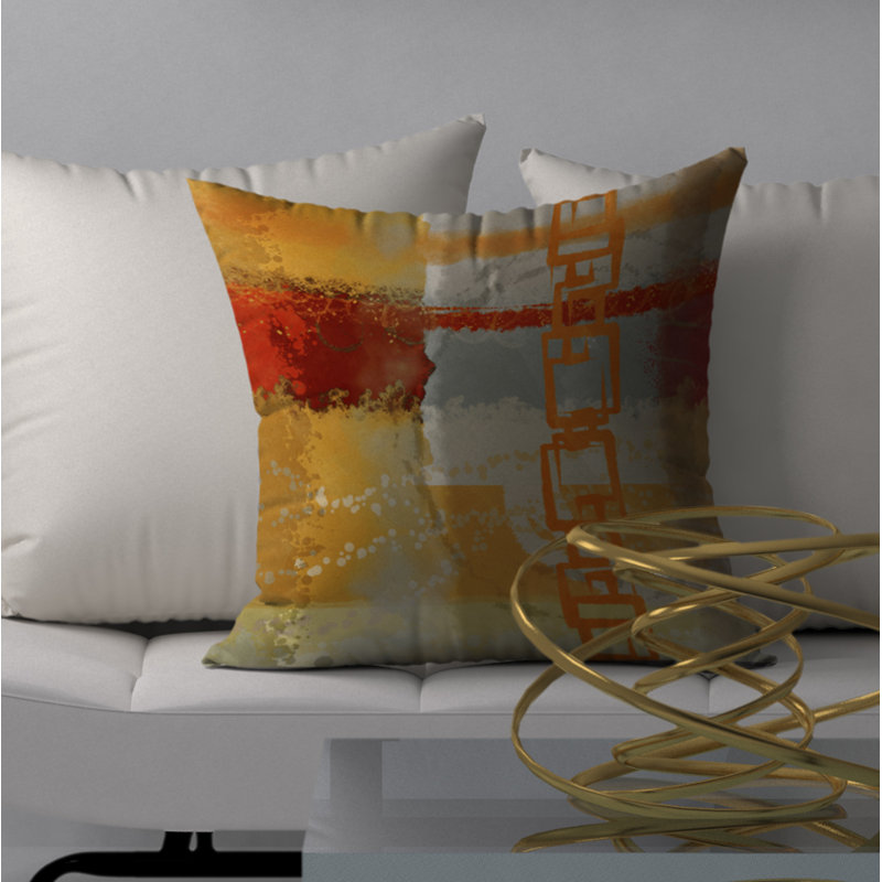  Housse de coussin carré et insert, 18" x 18"