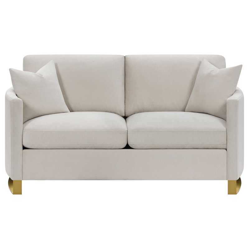 Deelynn 3-piece Upholstered Arched Arm Sofa Set, Beige, 3 Pieces: Sofa, Loveseat, Chair