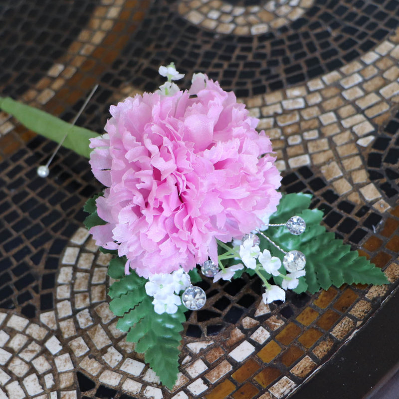 Pot de fleurs en soie, Violet